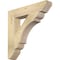 Ekena Millwork Olympic Slat Rough Sawn Bracket, Douglas Fir, 4"W x 22"D x 22"H BKT04X22X22OLY06RDF - alternate 1